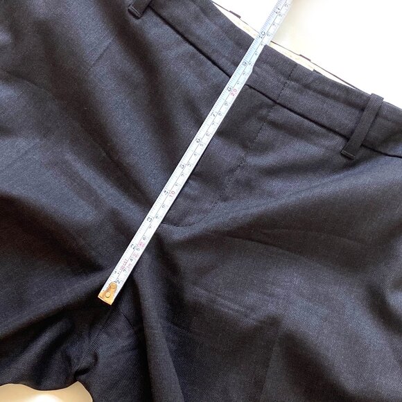 Gucci Mens Wool Silk Dress Pants Size 46 IT Flat Front Dark Gray Made in Italy - Picture 13 of 14